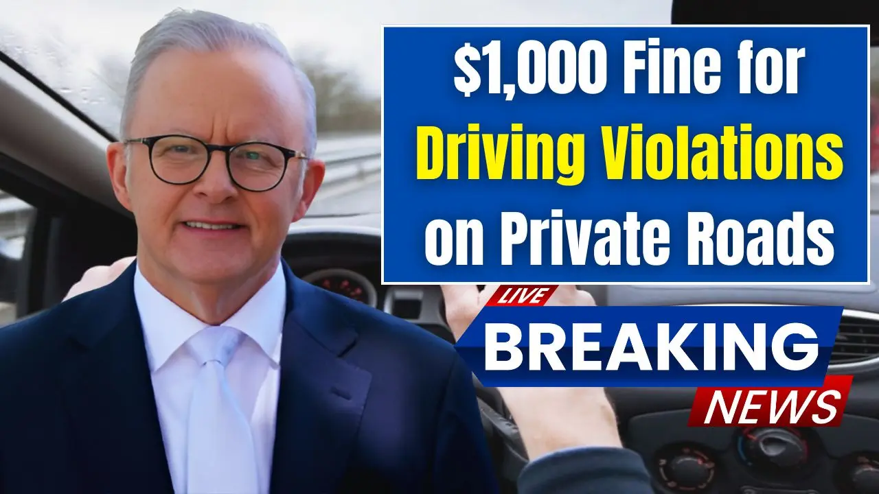 1000 Fine for Driving Violations on Private Roads